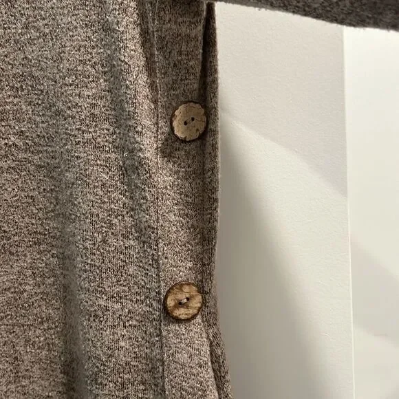 Brown long sleeve sweater dress L - Picture 2 of 4